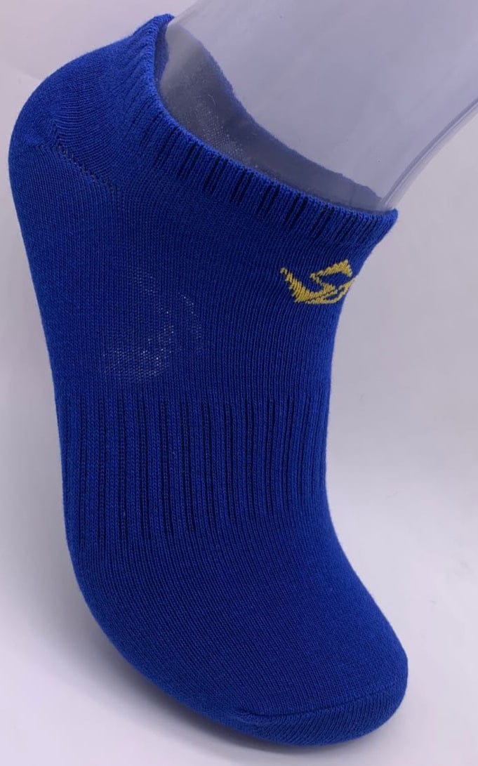 TRONUS BLUE/GOLD UNISEX NO-SHOW SOCKS (2-PAIRS)