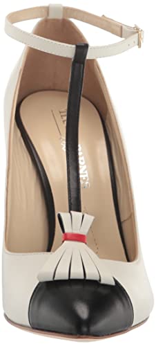 Tiannia Barnes Women's Tamron T-Strap Pump, White, 11.5