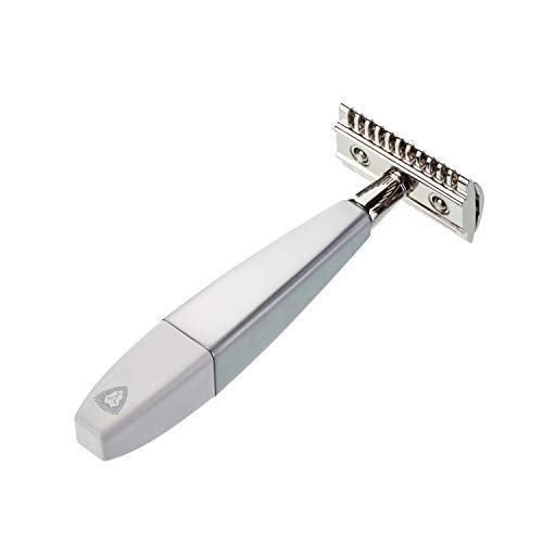 4 Piece Shaving Set for Men Shave Complete Shaving Kit with Stainless Steel Shave Bowl, Easy-Grip Brush and Stand - Safety Razor Head