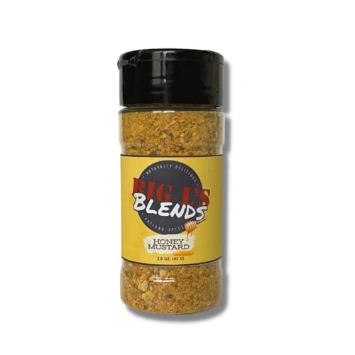 Honey Mustard Seasoning BBQ Rub | Sweet Savory & Zesty Blend | Delicious On Chicken, Pork, Salmon, Ribs, Brisket | Meat Dry Rub & Seasoning | NEW PACKAGING + LARGER SIZE