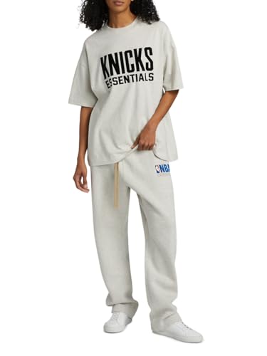 Fear of God Essentials, Knicks Cotton Jersey T-Shirt, Small, Light Heather