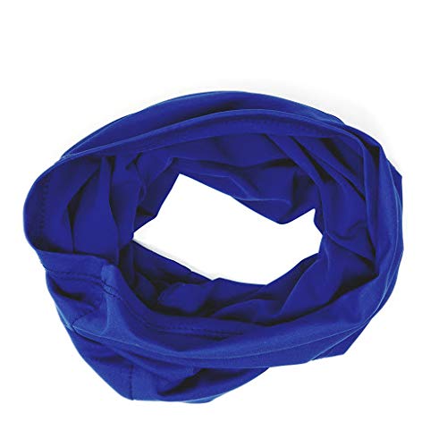 Locsanity Spandex Dreadlocks Convertible Headband Tube Unisex (Blue)