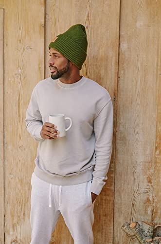 Grace Eleyae Women's Adjustable Winter Warm Satin Lined High Top Beanie, Olive Green