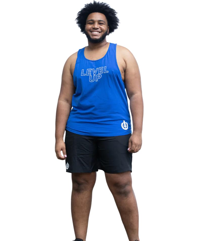 ICONI Men’s 2 in 1 Quick Dry Workout Shorts with Phone Pockets & Internal (US, Alpha, 3X-Large, Big, Regular, Black)