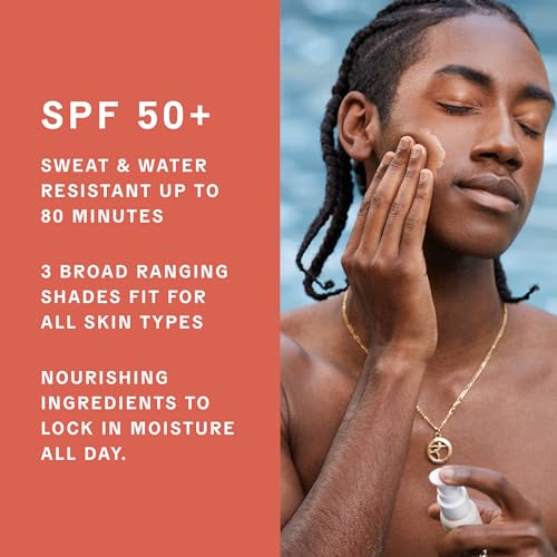 Kinlo Head-to-Toe Sunscreen Set (Medium)| GOLDEN RAYS SUNSCREEN WITH SPF 50 + BODY LOTION WITH SPF 30 | Tinted Sunscreen for Face and Body Kit for Melanin Rich Skin | Black Owned Skincare| Made in USA