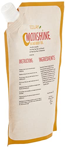 Ecoslay Moonshine Hair and Body Oil, Scrunch out the Crunch (SOTC), Soothe dry heels and elbows, Pre-poo, Scalp Massage, 8oz