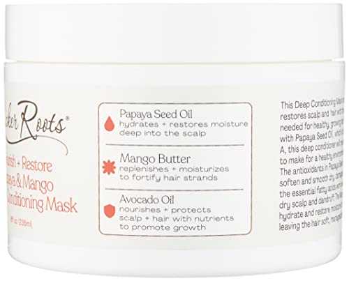 Rucker Roots Nourish + Restore Papaya & Mango Deep Conditioning Hair Mask