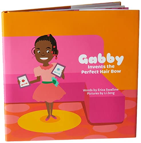 Confidence - GaBBY Bow Sweet Pea Design - Patented Non-Slip Barrettes – 50 Pack – 5 Flower Colors - Includes Children's Book
