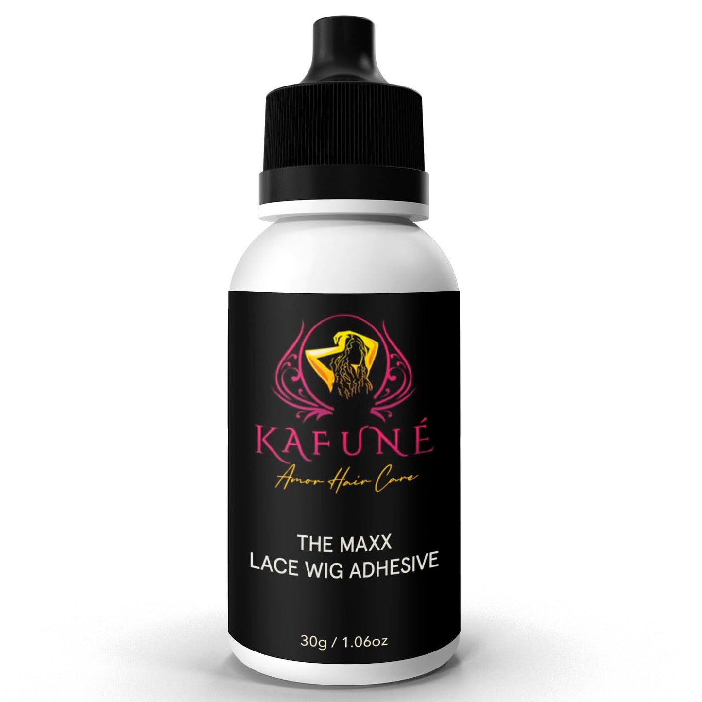 Kafune Amor Hair Care MAXX Lace Wig Adhesive – Wig Glue Size 1.06 OZ Waterproof Hold for Your Lace Wig or Toupee – Quick Drying – MAXX Hold Up to 4 Weeks – NO Flaky Residue – Best for Sensitive Skin