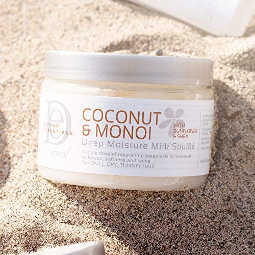 Design Essentials Deep Moisture Milk Souffle, Coconut & Monoi Collection, 12 Ounce