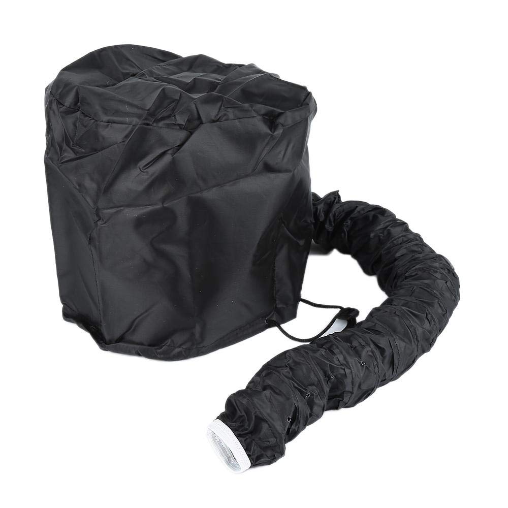 Locsanity Dreadlock Loose Natural Hair Bonnet Dryer Attachment Quick Drying Cap - Black or Purple (Black)