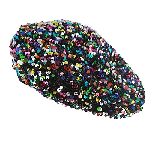 2Chique Boutique Women's Sequin Winter Fashion Beret' Multicolor