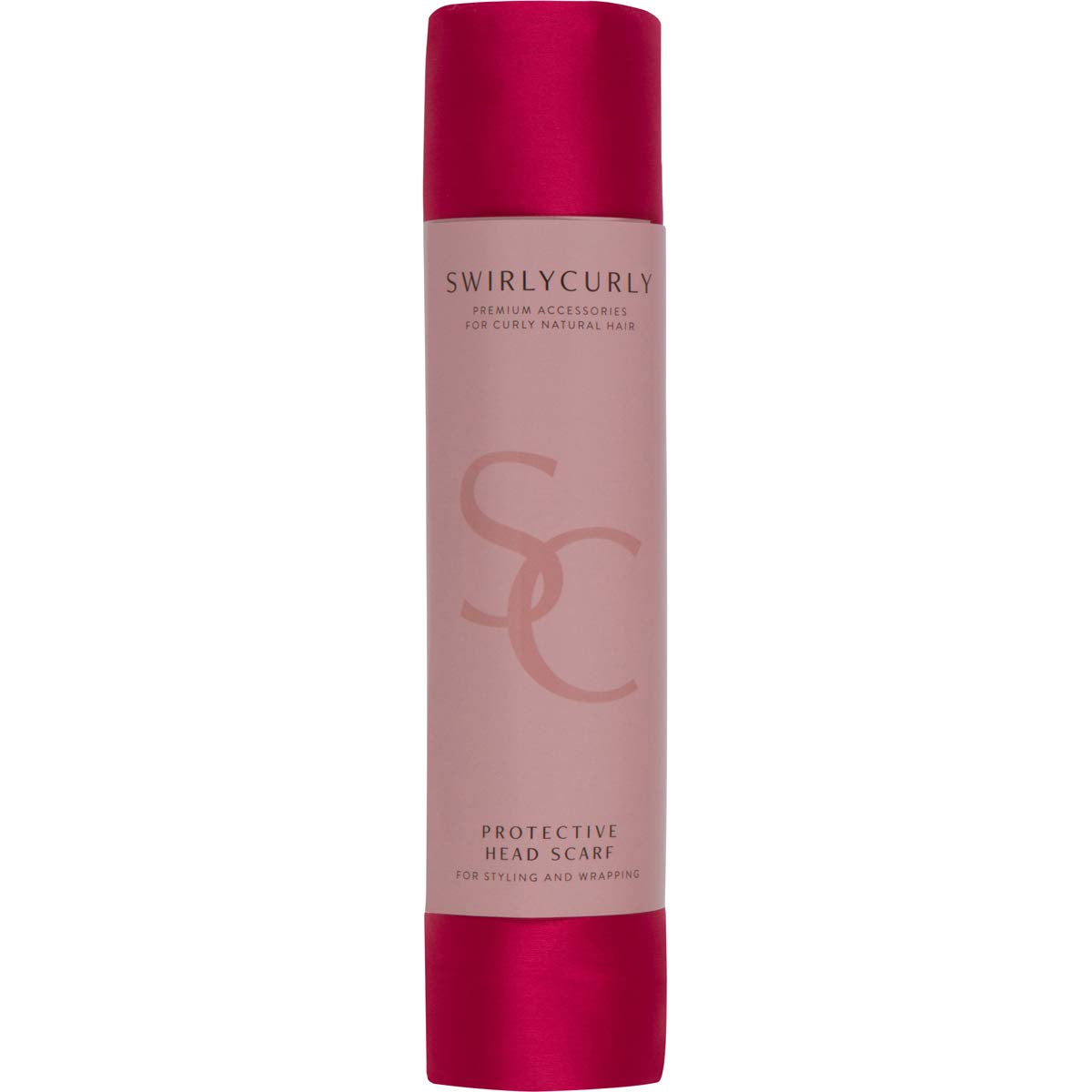 100% Satin Head Scarf | Headwrap for Women | Hair Turban for Black Women (Red)