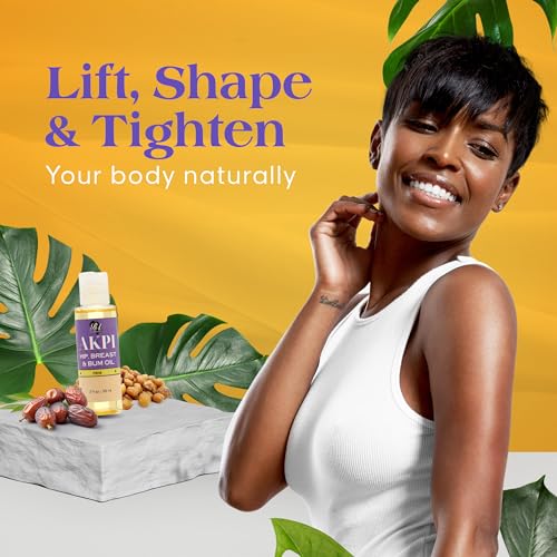 RA Cosmetics Akpi Lifting Oil for Butt, HIPS, and Breasts - 100% Natural, Surgery-Free Beauty Solution - Breasts & Butt Enhancement Oil for Firming and Toning Your Skin | Hip Lift Massage Oil, 2oz