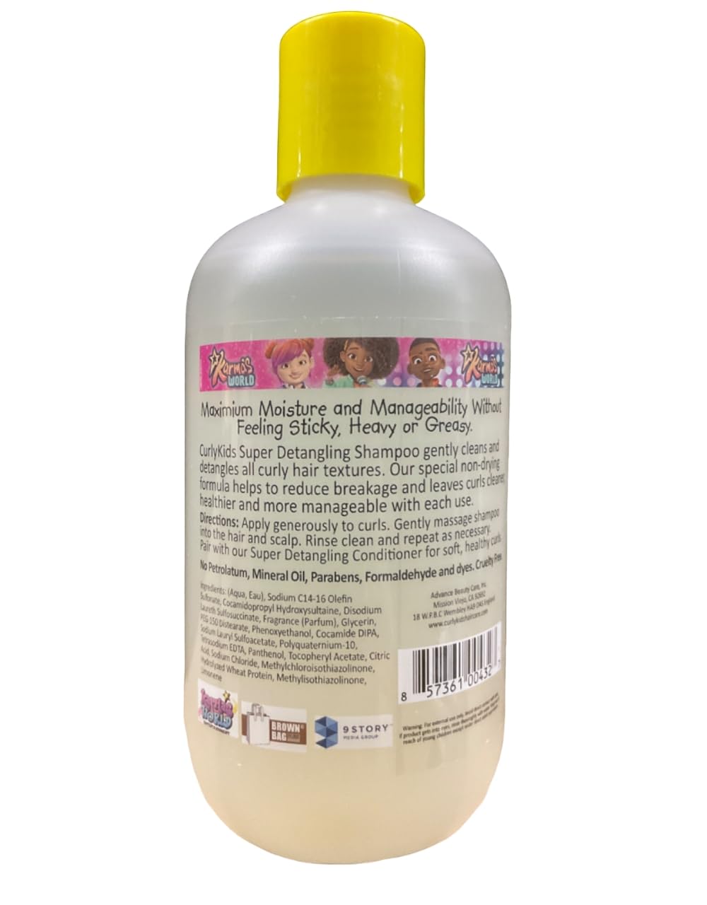 Curly Kids Super Detangling Shampoo, 8 oz (Pack of 3)