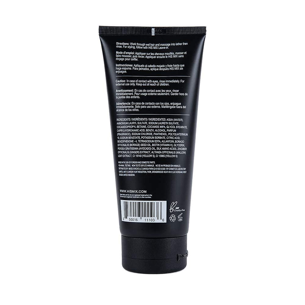 Mixed Chicks HIS MIX Deep Clean Shine Starter Clarifying Shampoo for Men, 6 fl. oz. / 177 ml.