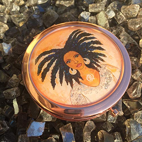 Shades of Color Magnifying Compact Mirror, 2.77 x 2.37 inches (MCM116)