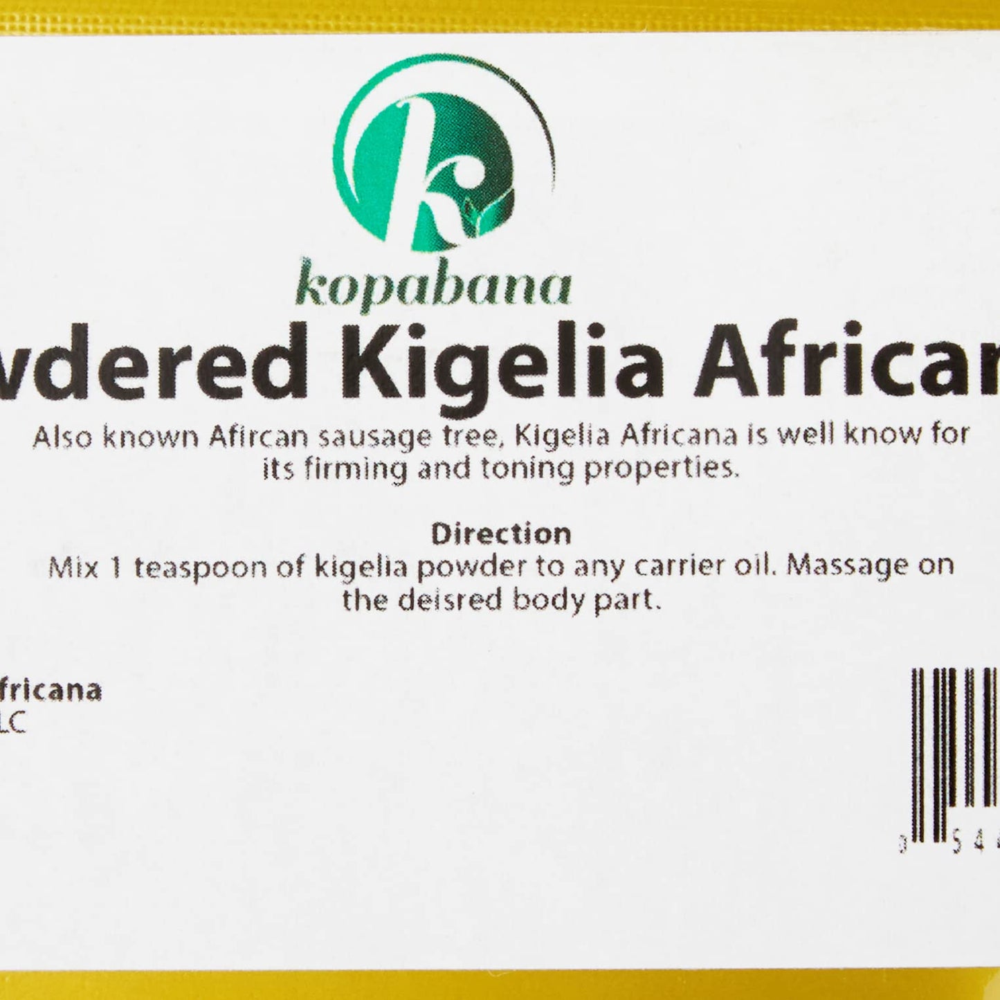 Kopabana Kigelia Africana | Africana Kigellia | Sausage Tree Fruit | Sausage Tree powder for men and women enhancement | 1oz