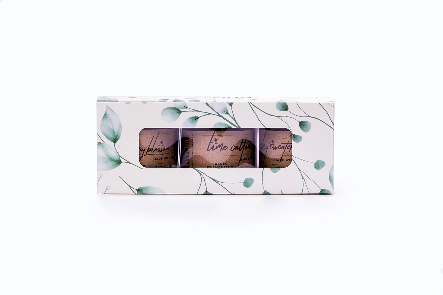 FRÈRES BRANCHIAUX Fresh Air Feeling 4 oz Scented Soy Single Wick Candle Bundle with Burn Time of 10 Hours each