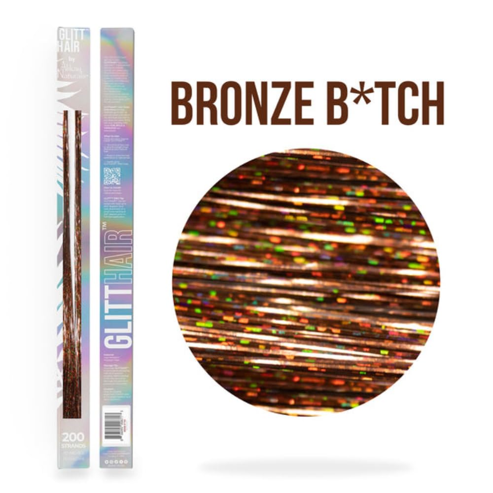 Alikay Naturals GlittHair™ Tinsel - Bronze B*tch