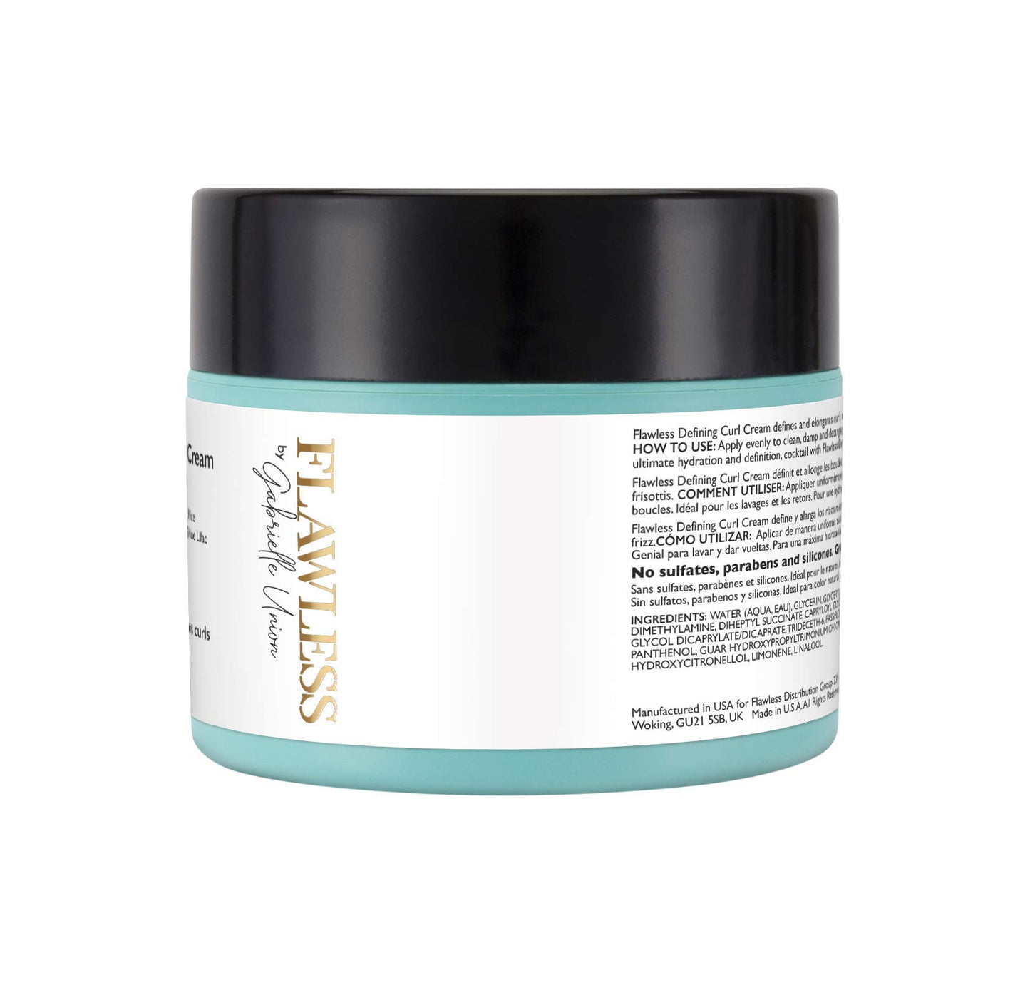 Flawless by Gabrielle Union - Defining Curl Hair Cream for Curly and Coily Hair, 8 OZ