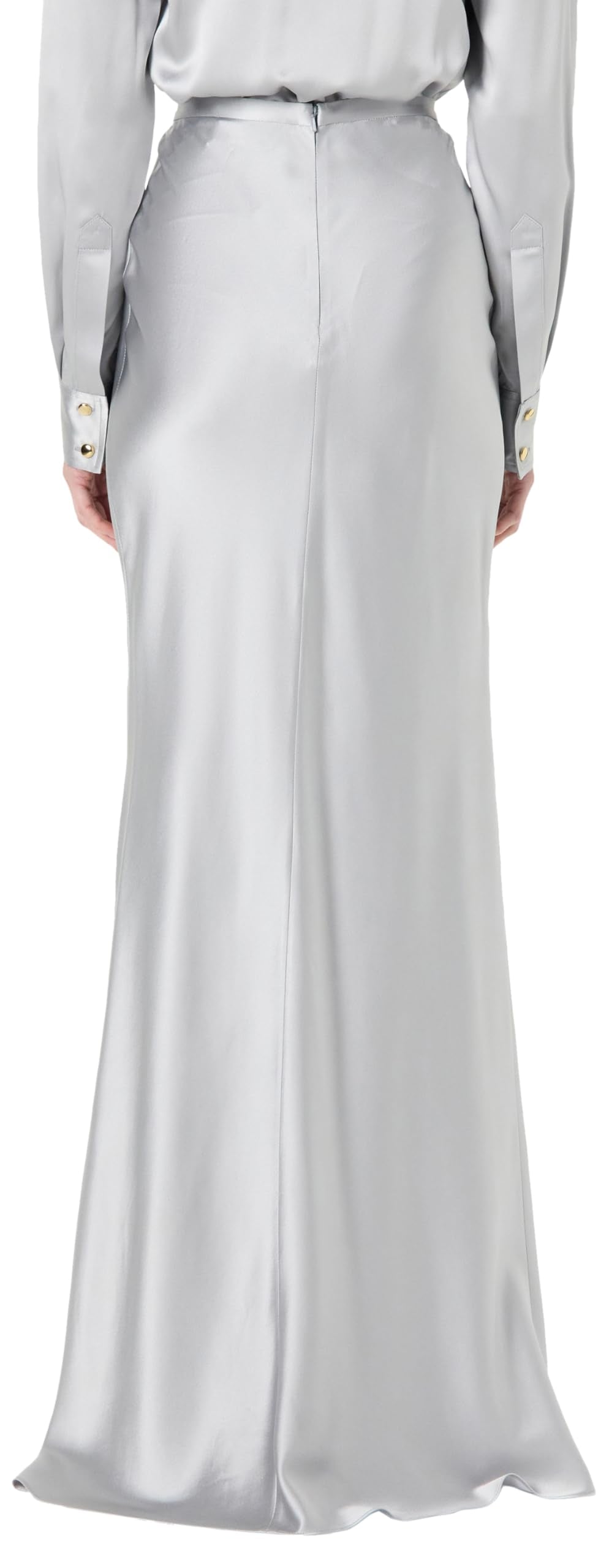 Sergio Hudson, Bias Evening Skirt, 2, Silver