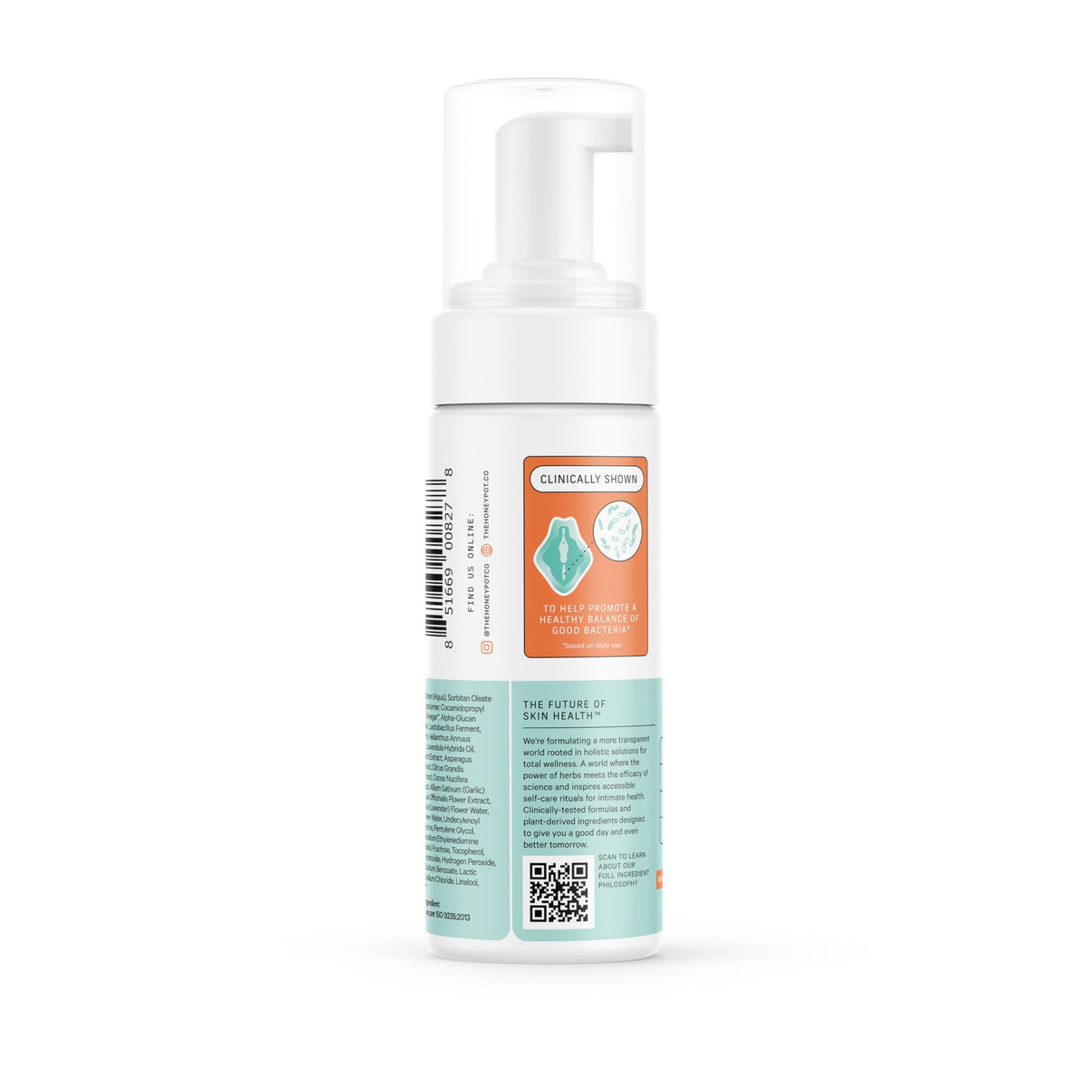 The Honey Pot Company - Prebiotic Feminine Wash - Herbal Infused Feminine Hygiene Wash for Sensitive Skin Types - PH Balanced Plant Based Wash Free from Parabens and Sulfates - 5.51 Fl Oz