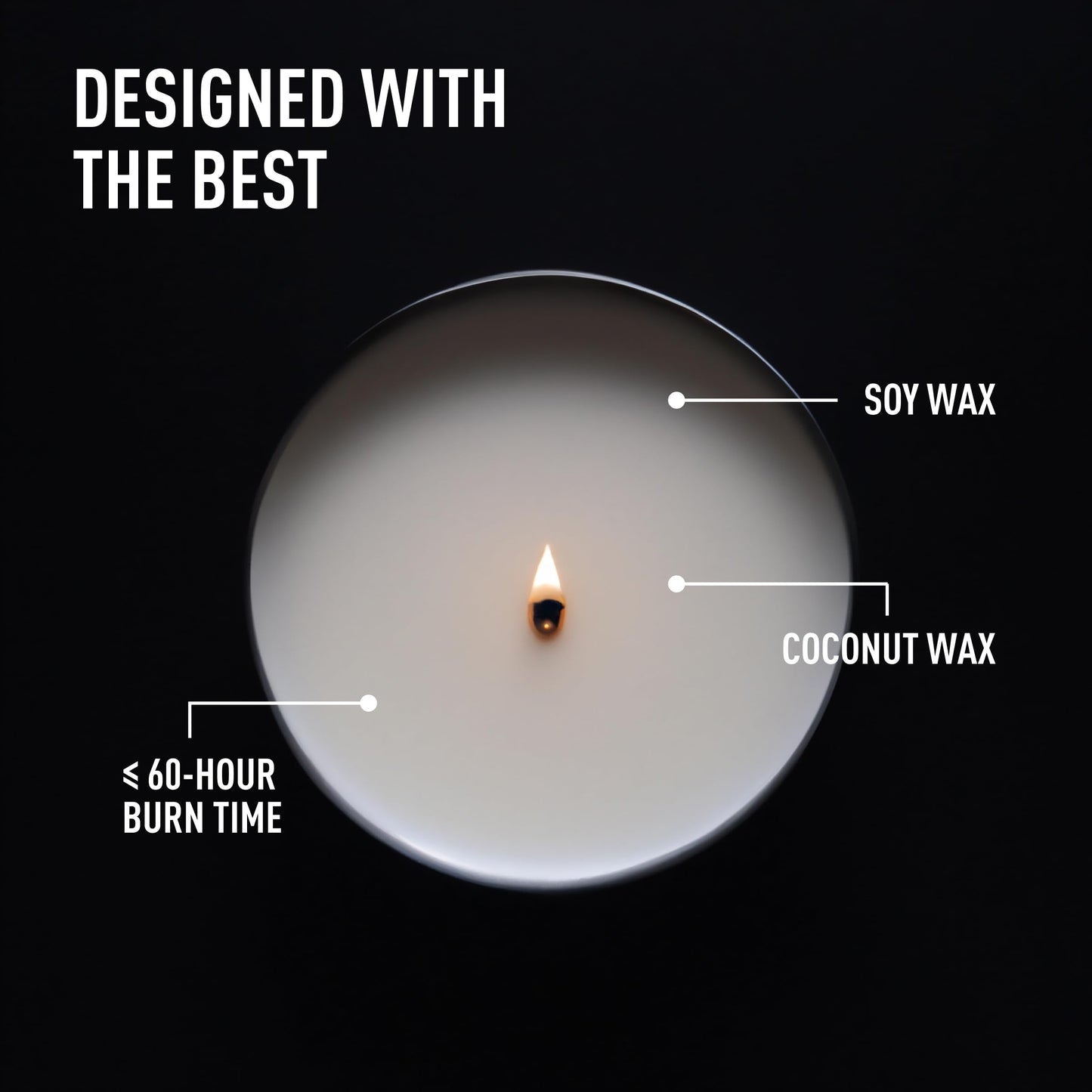 Bevel Dark Cassis Candle, Soy and Coconut Wax Blend, Luxury Scented Candle for Home, Elevate Your Ambiance, 60 Hour Burn Time, 9oz