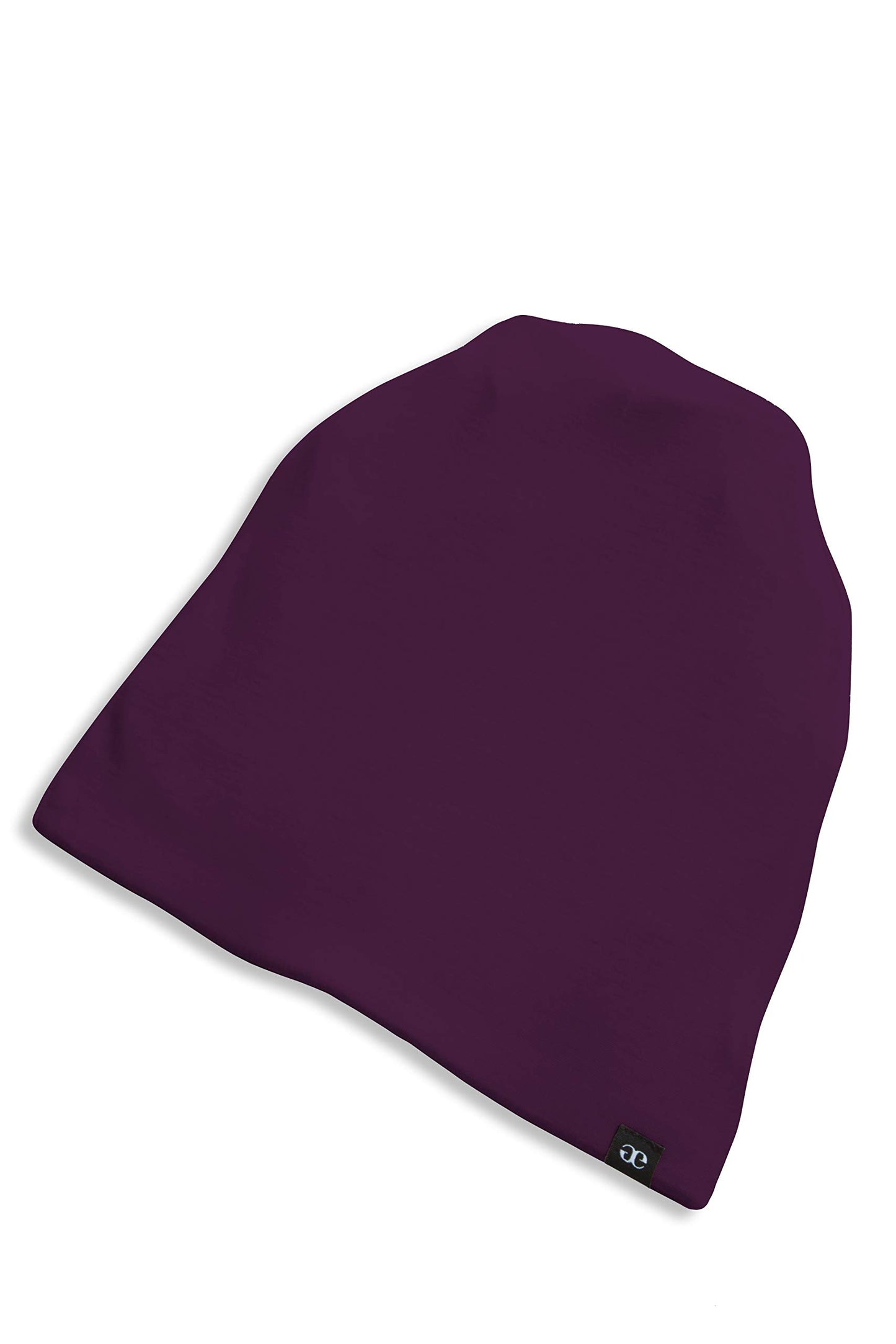 Grace Eleyae GE Kid Slap Silky Adjustable Satin Lined Sleep Cap Beanie, Purple