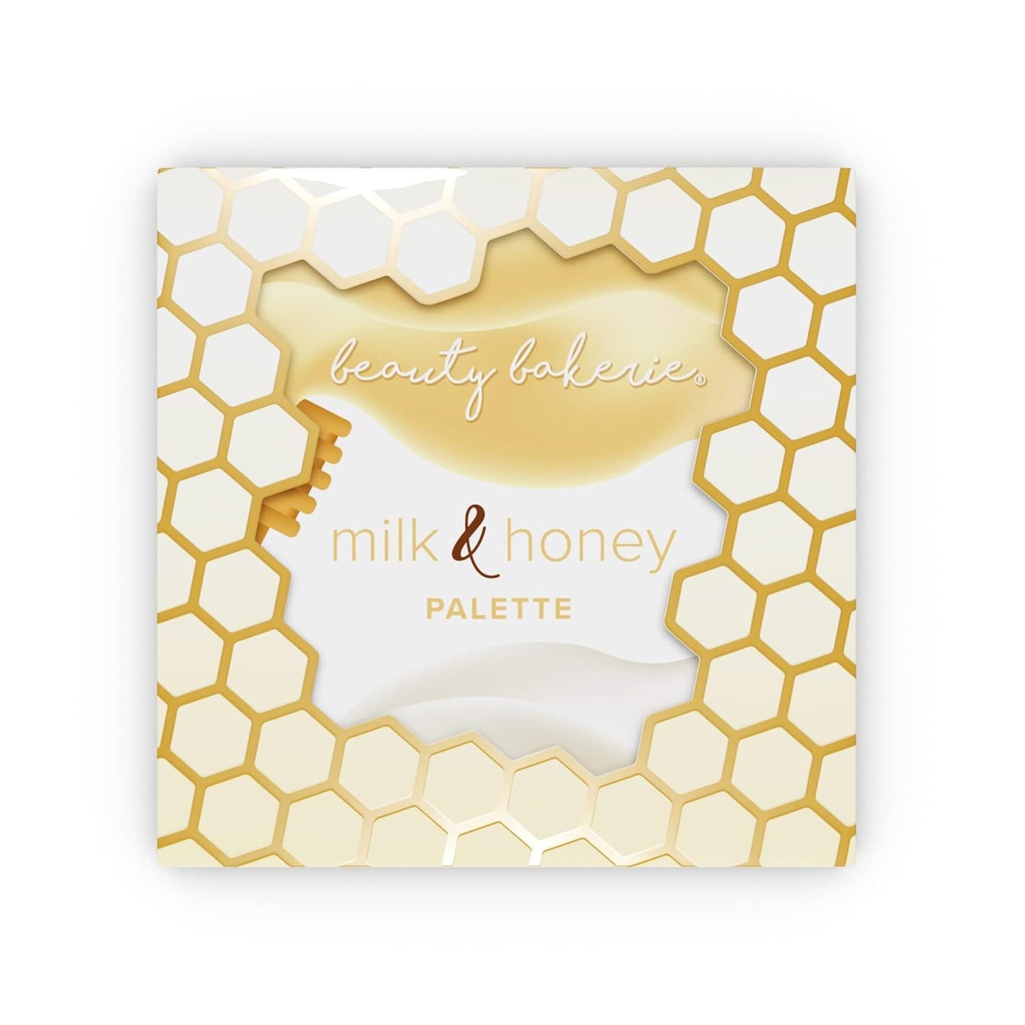 Beauty Bakerie Highlighter Makeup Palette for Women, Blendable Highly Pigment Contour Palette for Natural Glow, Powder Makeup for Face & Cheek, 4 Shimmer Shades, Milk & Honey