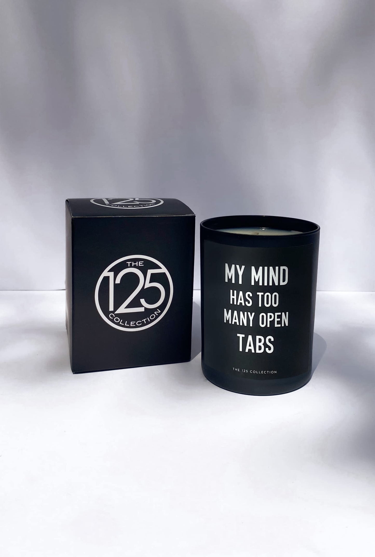 The 125 Collection | My Mind Has Too Many Open Tabs | Sparkling Birch | 80 Hour Long Burn | Natural Vegan Soy Wax | Luxury Scented Candles for Home (12 oz)