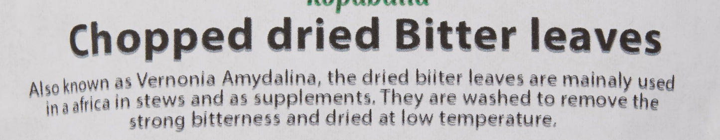 Kopabana Chopped Dried Bitter Leaves| Vernonia amygdalina | 1oz