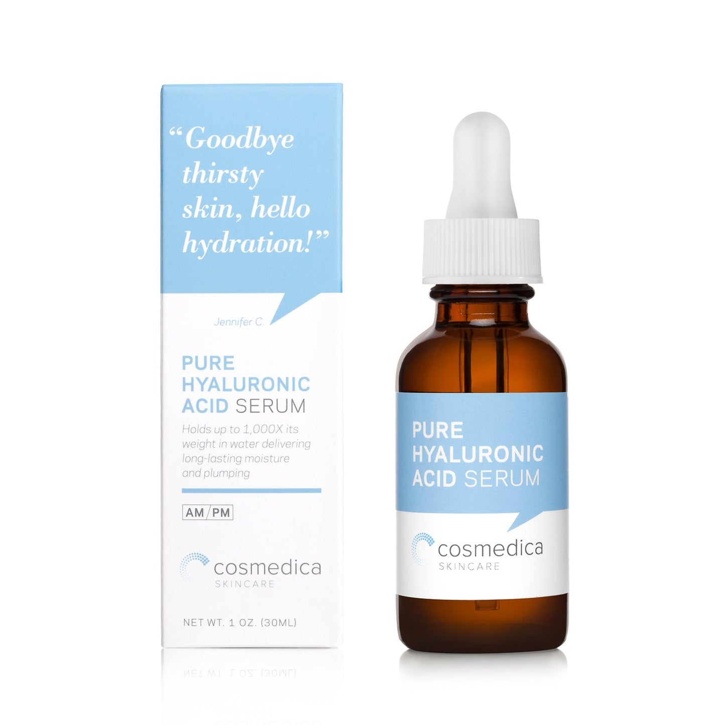 Cosmedica Skincare Set- Vitamin C Super Serum and Pure Hyaluronic Acid