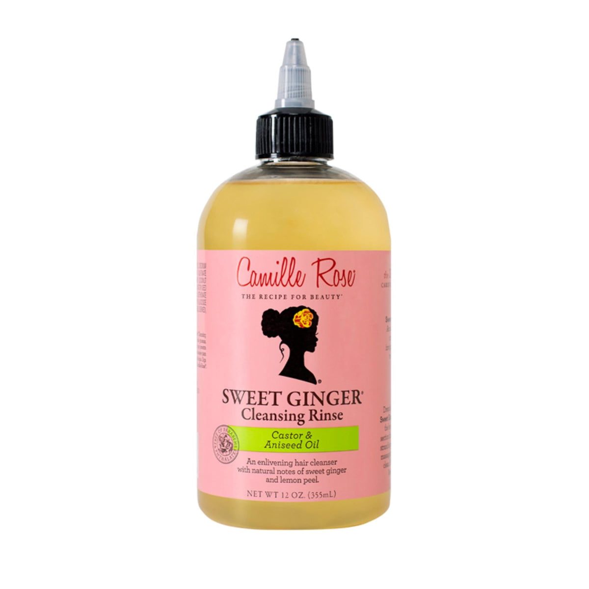 Camille Rose Sweet Ginger Rinse, Hair and Scalp Cleanser with Ginger Root and Aniseed Oil, to Clarify and Moisturize, for all Hair Types, 12 oz