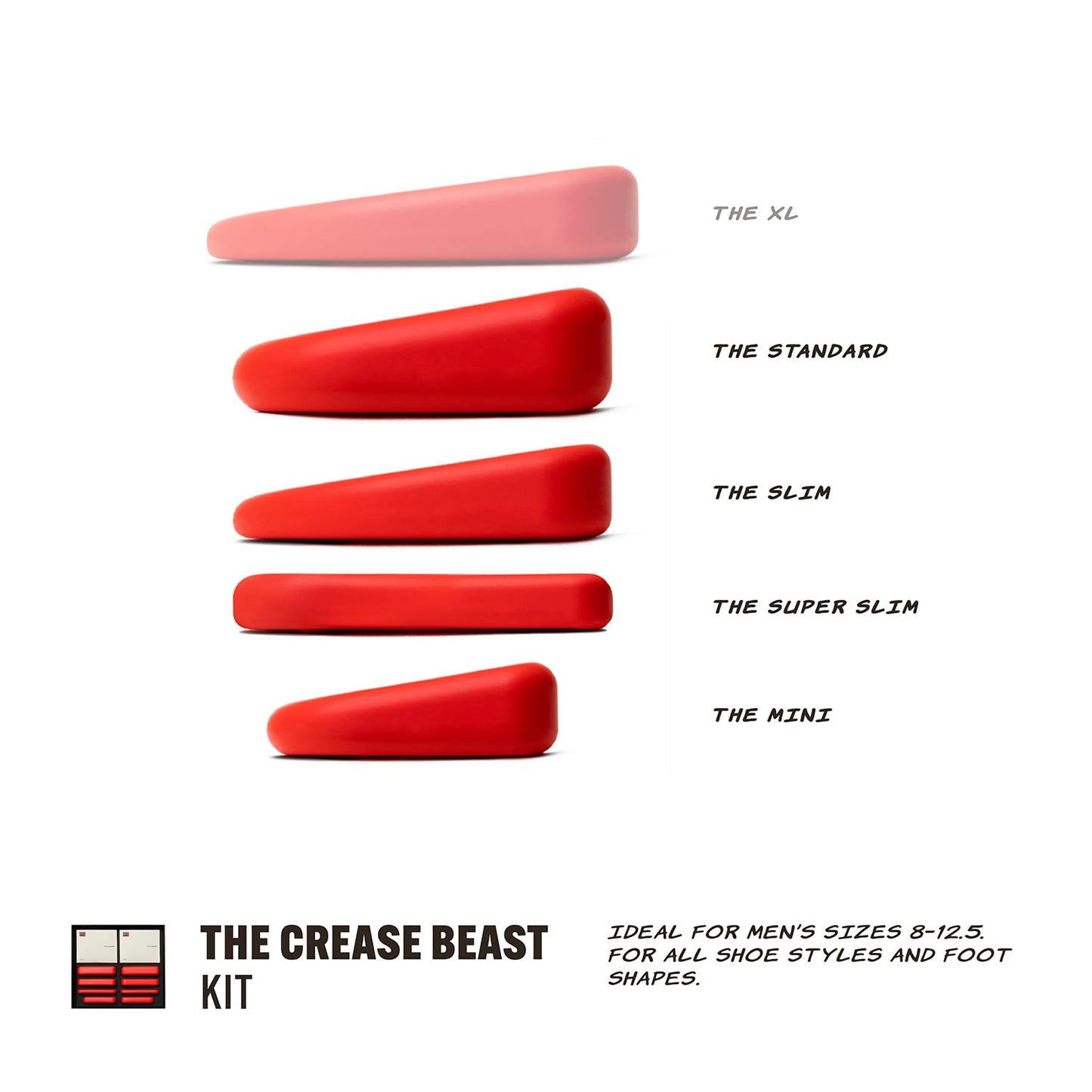 Crease Beast Memory Foam Shoe Crease Protector - Stops Creases in New & Old Shoes - For Jordan’s, Dunks, Air Force for Every Size - The Kit