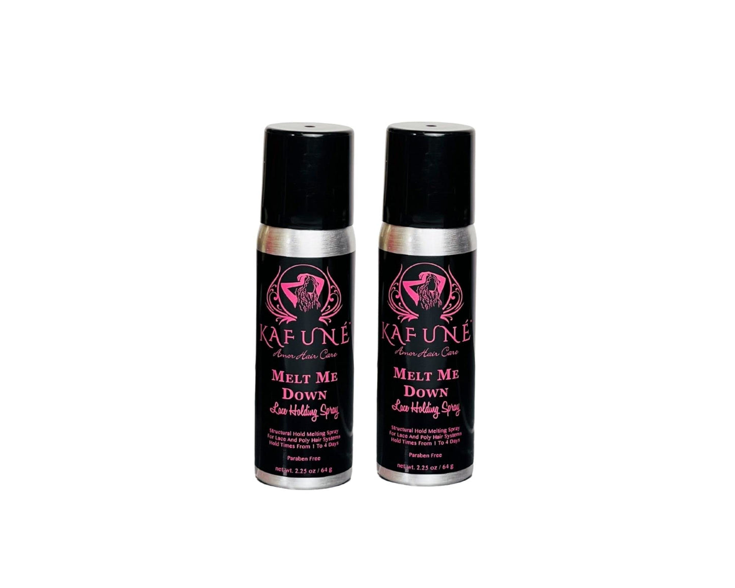 Kafune Amor Hair Care 2 Melt Me Down Lace Melting and Holding Spray Hair Adhesive for Wigs, Extensions, Toupees and Hairpieces, Strong Natural Finishing Hold with Control, Women and Men
