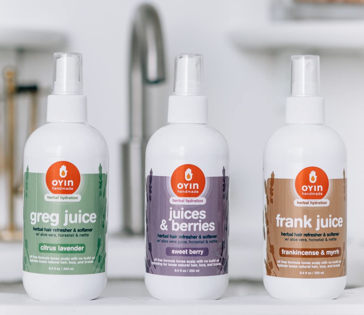 Oyin Handmade Greg Juice Herbal Leave-In Hair Tonic, 250ml