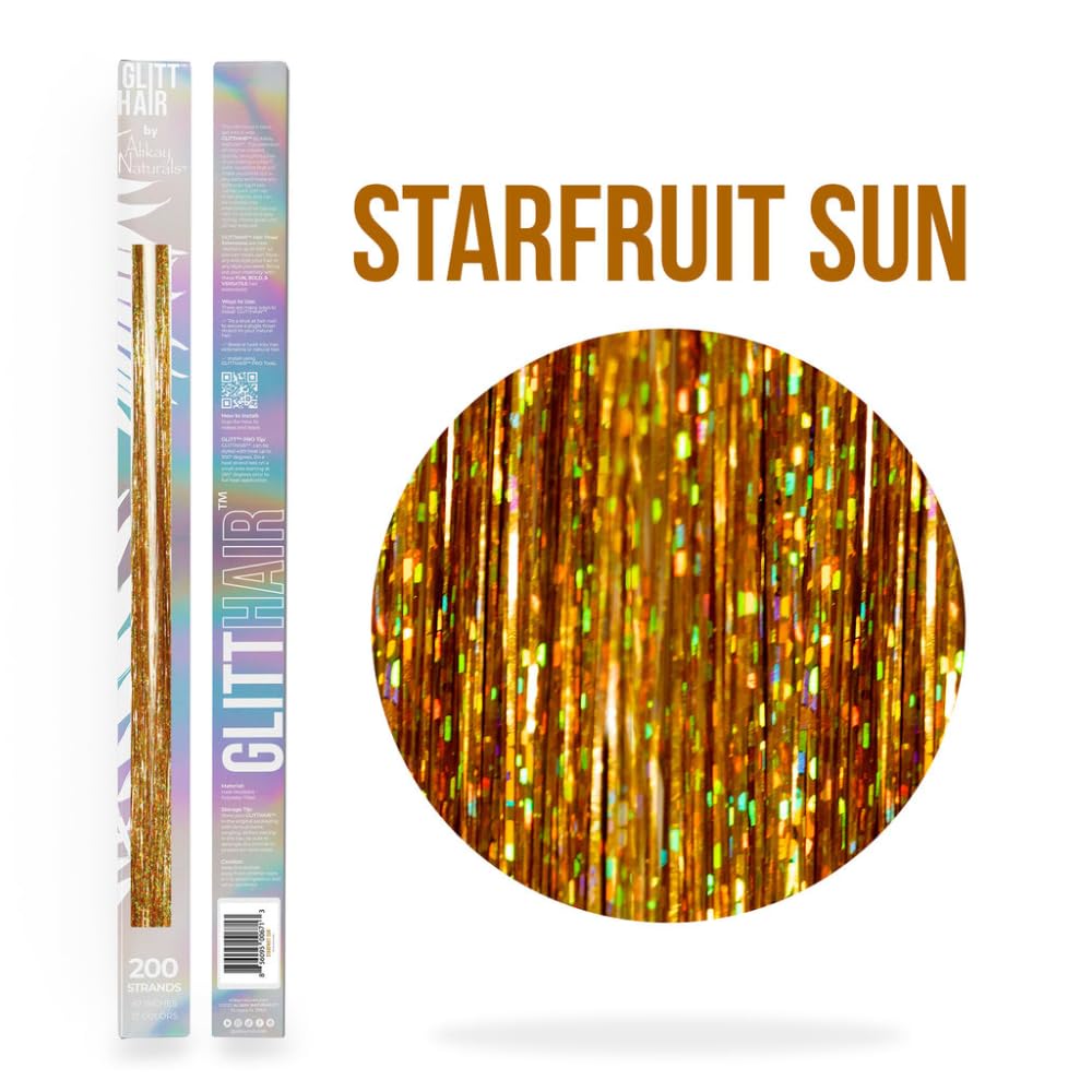 Alikay Naturals Glitthair™ Tinsel - Starfruit Sun