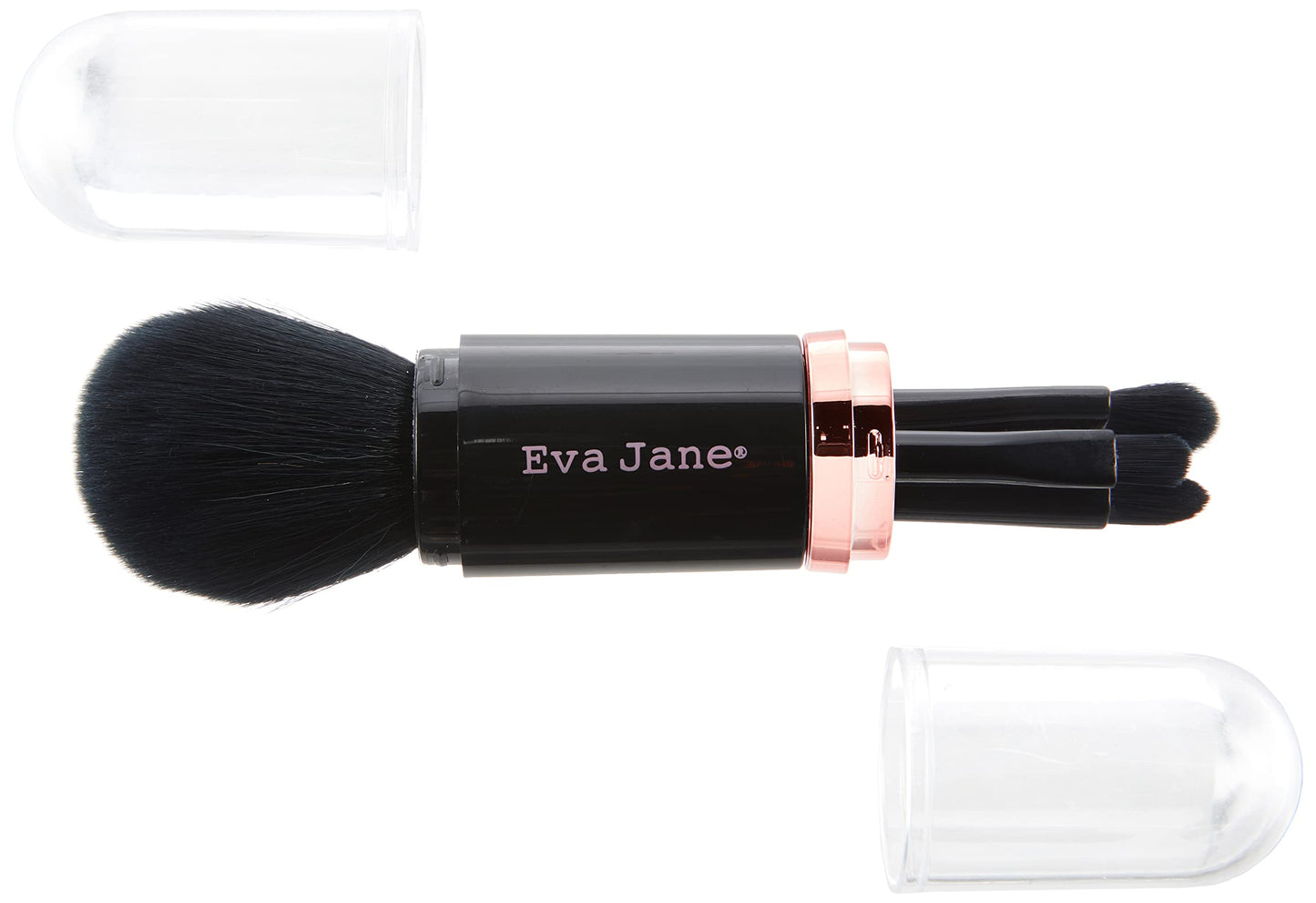 EVA JANE 4 Piece Compact Brush Set (Black)
