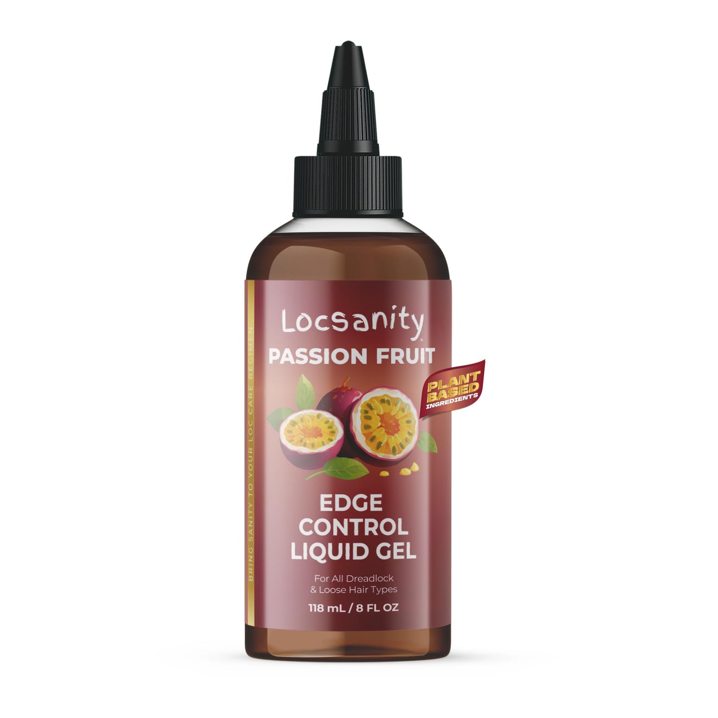 Locsanity Passion Fruit Edge Control Gel - Green Tea Hibiscus Ylang Ylang