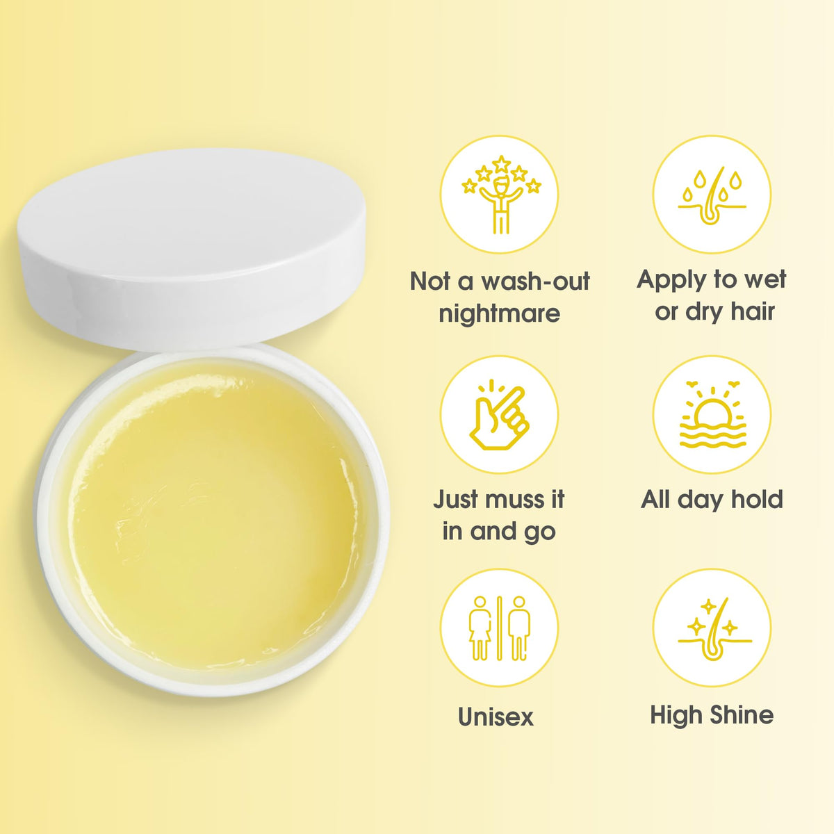 Sculpting Wax for Kids & Toddlers - 2oz | Adds Hold, Texture, Separation for Effortless Hairstyling