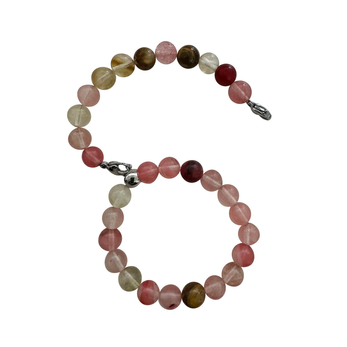 Locsanity Interlocking, Sisterlock, Dreadlock, Crochet Tool Bracelet Holder, Pink Beads (Pinks/Tans)