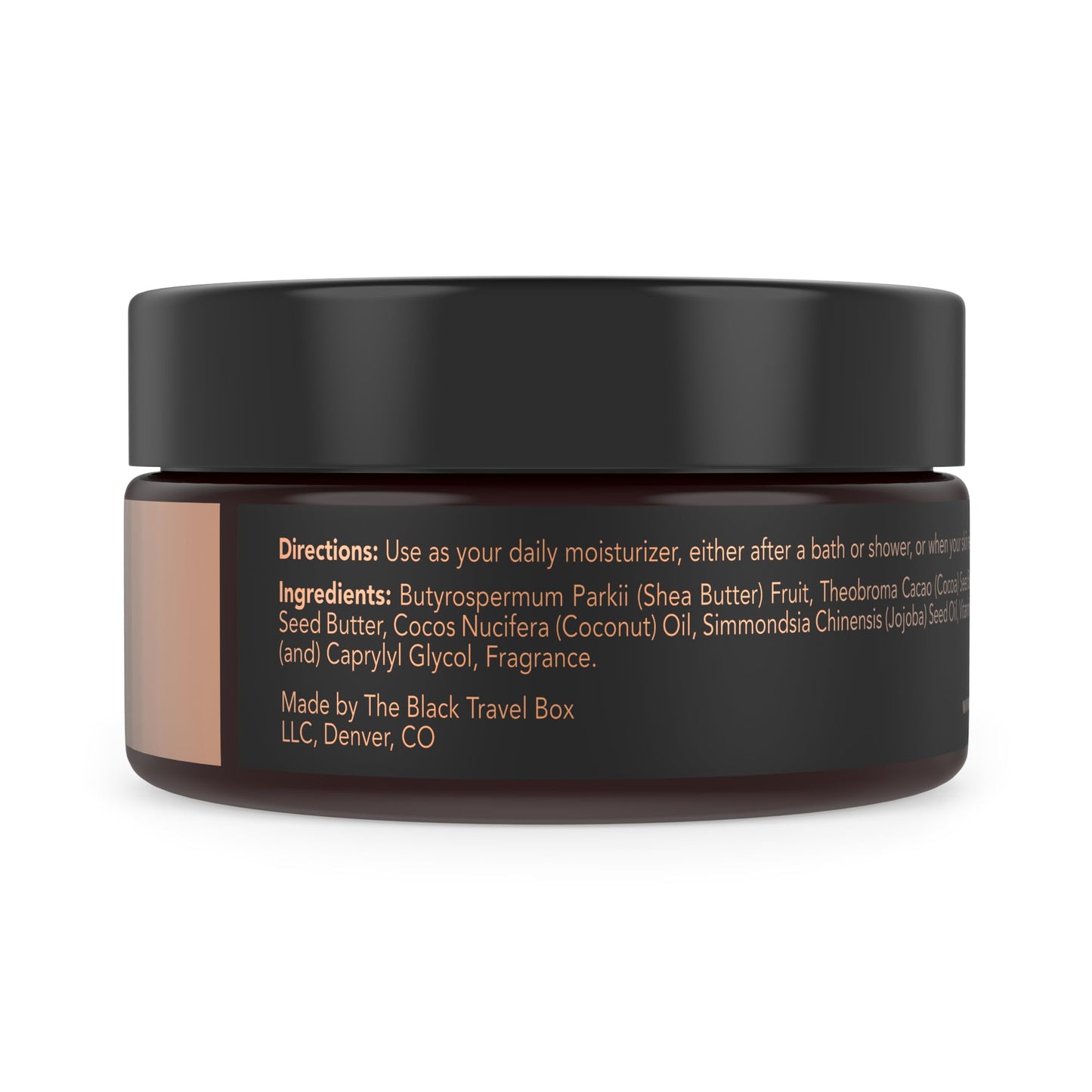 BlackTravelBox Body Balm with Mango, Shea & Cocoa Butters to Moisturize, Nourish & Rejuvenate Dry, Ashy, & Itchy Skin, TSA Friendly - 2.0 Oz