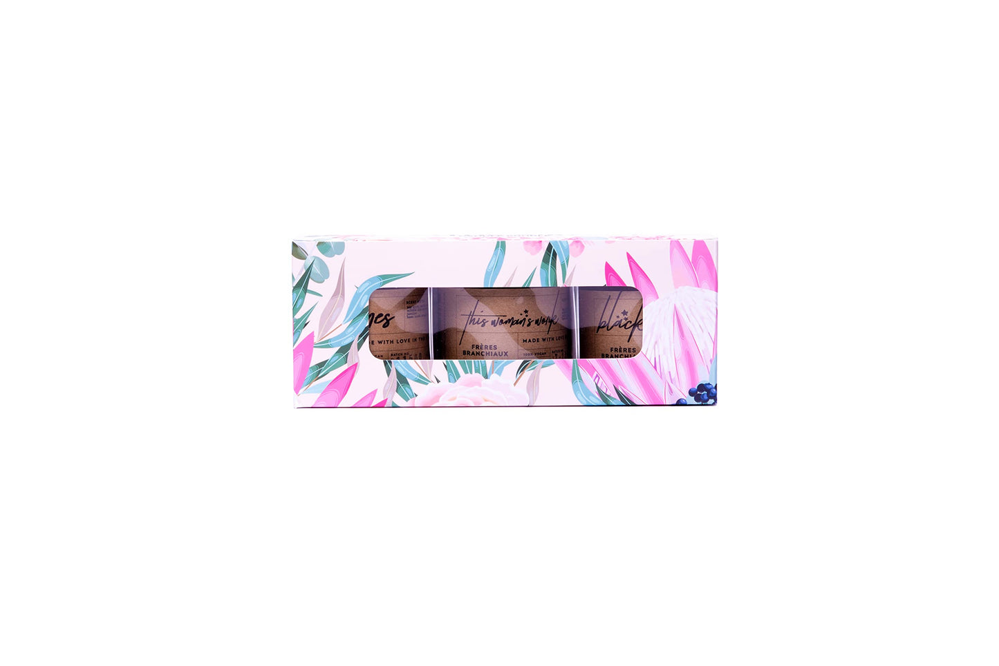 FRÈRES BRANCHIAUX Love Is In The Air 4 oz Scented Soy Single Wick Candle Bundle with Burn Time of 10 Hours each