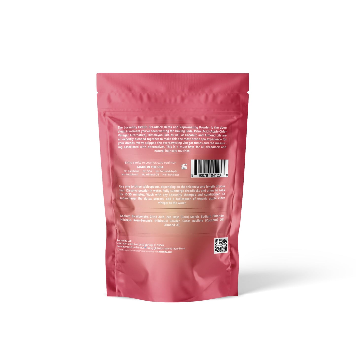 Locsanity Dreadlock Natural Hair Deep Clean Detox and Rejuvenate Dreadlock Powder - ACV Alternative