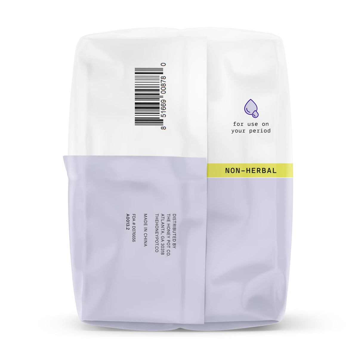 The Honey Pot Company - Pads for Women - Non-Herbal Overnight Pads w/Wings - Organic Cotton Cover, & Ultra-Absorbent Pulp Core - Sanitary Pads for Women - Feminine Care - FSA & HSA Eligible - 12 ct