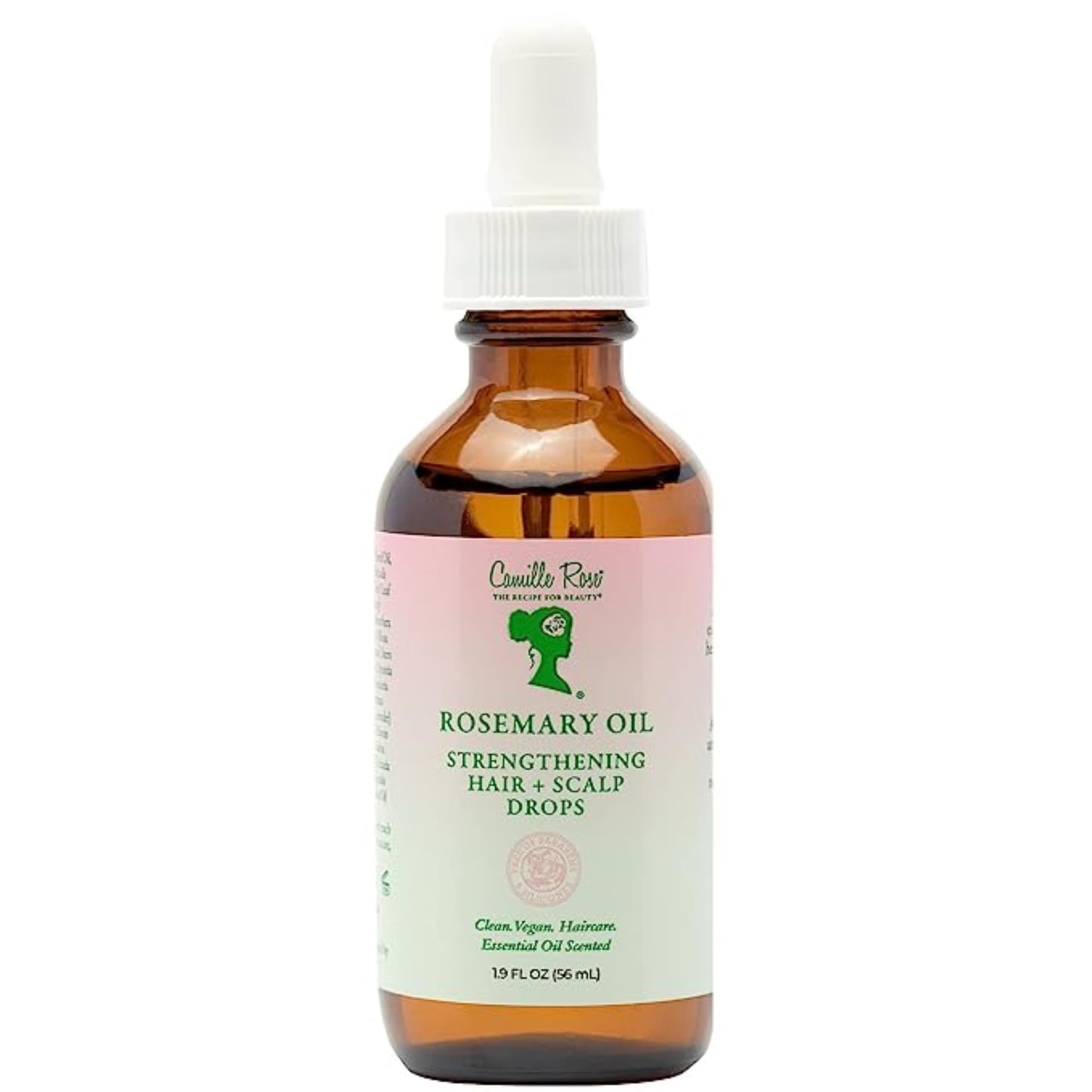 Camille Rose Rosemary Oil Strengthening Hair and Scalp Drops | 1.9 fl oz | Castor Oil, Peppermint & Rosemary Essential Oils | Encourage Hair Growth & Strengthen | Natural Hair Oil Dry Scalp