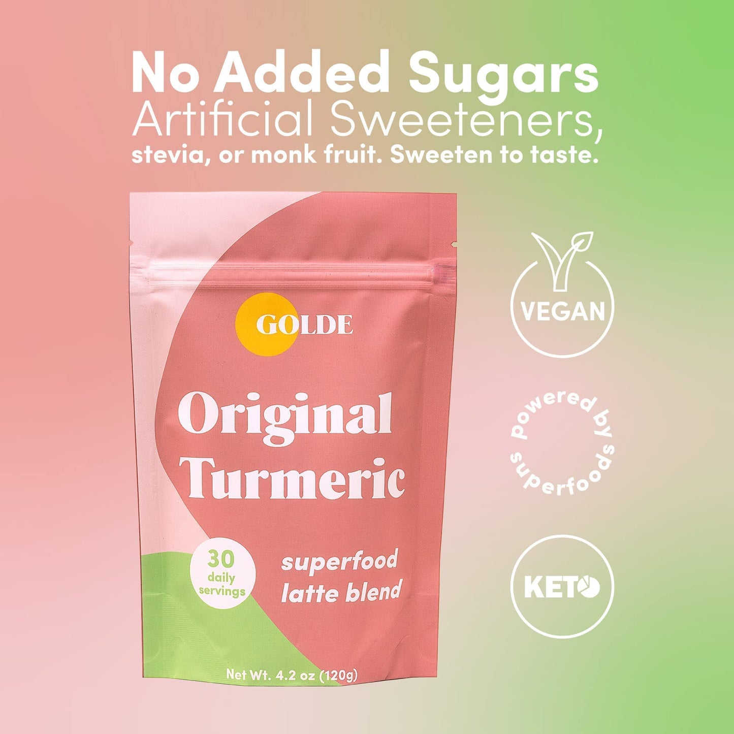 GOLDE Superfood Latte Blend - Original Turmeric, Cacao Turmeric and Matcha Turmeric | Plant Based Superfood | Boosts Immunity, Metabolism and Skin Health