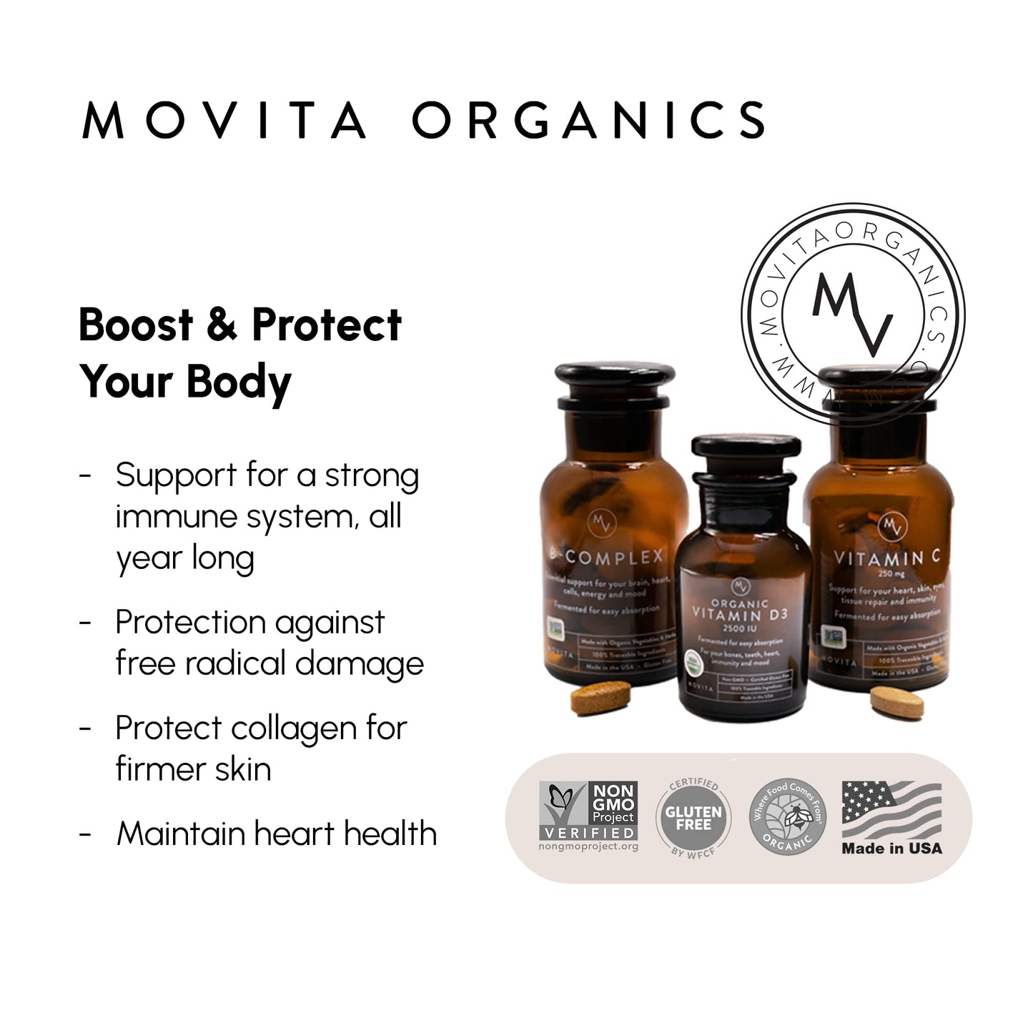 Movita Fermented Vitamin B-Complex, Pouch - Fermented Whole Foods, Vitamins and Minerals - Organic, Vegan-Friendly, Gluten-Free & Non-GMO - Monthly Supply