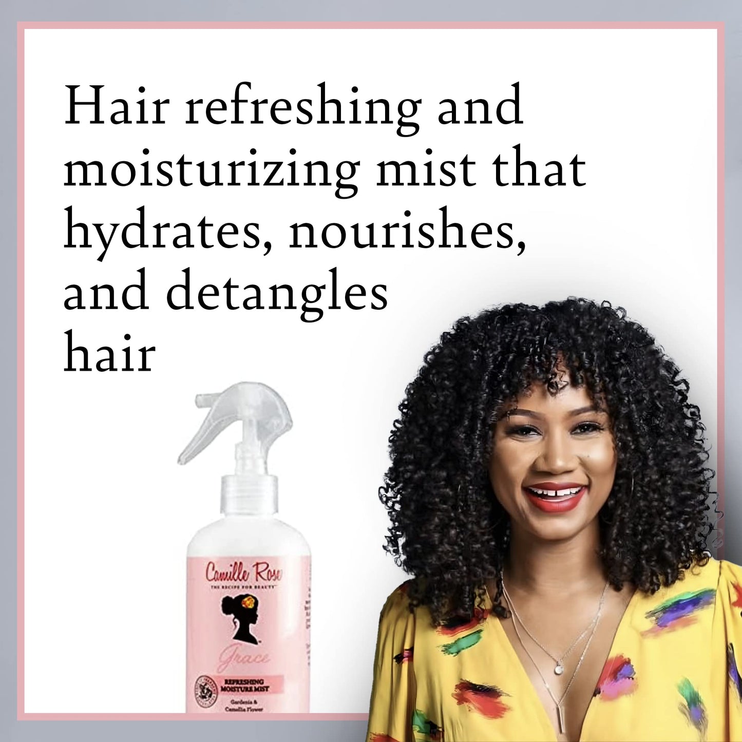 Camille Rose Grace Refreshing Moisture Mist, 8 oz